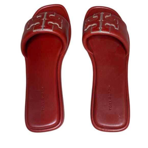 Double T Sport Slide: Women TORY BURCH Double T sport slides ⭐️RARE⭐️